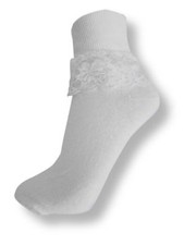 Girls Lacey Frilly Ankle Socks