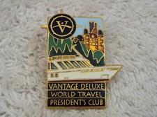 Vantage World Travel President's Club Boat Cloisonne Lapel Tac Pin (D14)