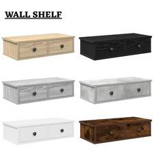 Wall-mounted 2 Drawer Shelf