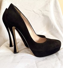 MIU MIU Black Suede Heel