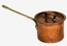 Antique copper saucepan brass - antique,