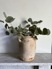 Vintage French Earthenware Terracotta confit pot 