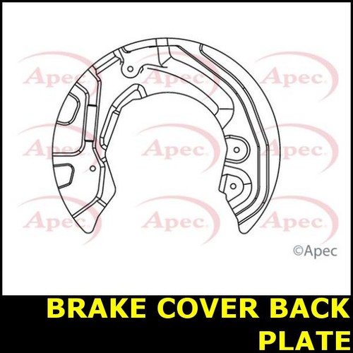 Brake cover back plate front - plate,