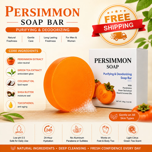 Persimmon soap bar for - soap,