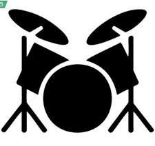 Drum Kit Vinyl Decal Sticker