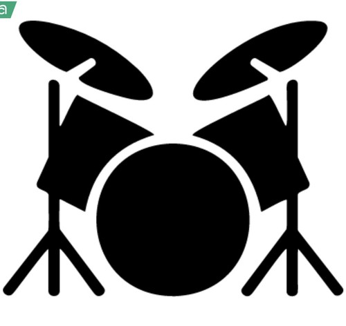 Drum kit vinyl decal sticker - vinyl,
