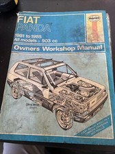 Haynes Manual Fiat Panda 1981 to 1987
