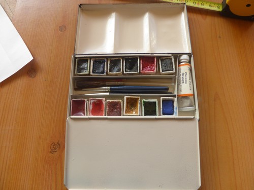 Roberson watercolour paint - , tin