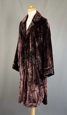 Free People Paisley  Velvet Oversized Duster Coat Size S Small
