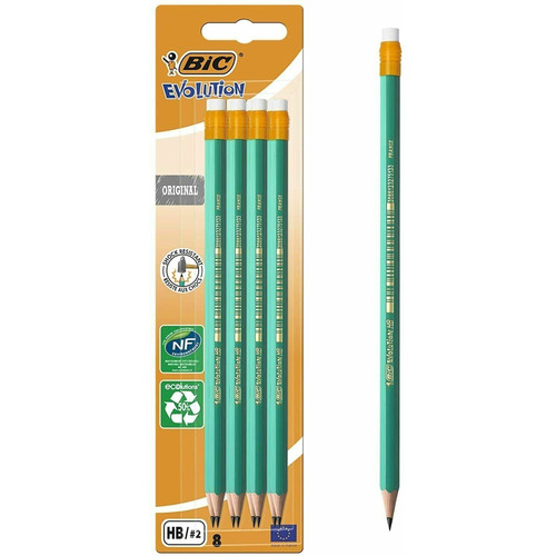Bic pencils set x8 - hb#2,