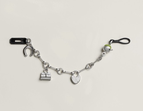 Hermès charm metal leather - hermès,