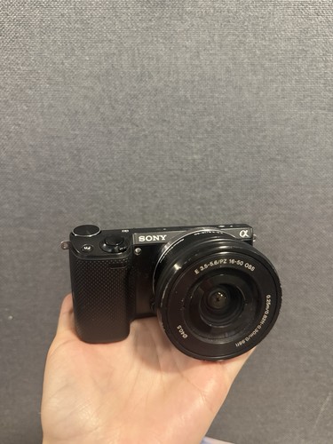 Sony nex camera with lense - nex-5t,
