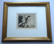 WALT DISNEY PINOCCHIO STORYBOARD SKETCH DRAWING FRAMED PRINT