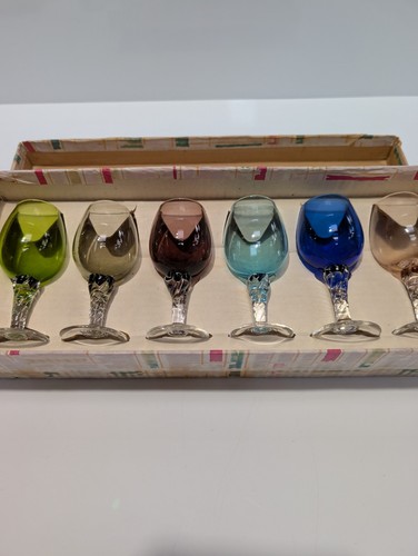 Vintage twisted stem sherry - twisted,
