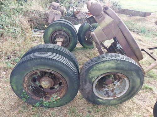Vintage lorry axle - axle,, crane