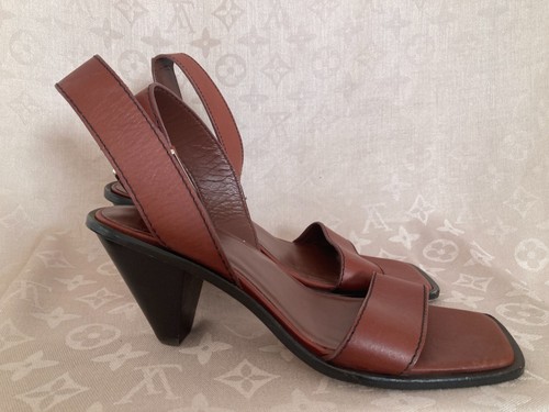 Jigsaw leather brown shoes - leather,