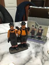 LAUREL & HARDY Vintage Ceramic Ornament Figurine Figure 7.5" Tall Rare. PB