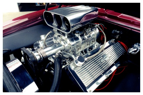 1969 camaro engine polished - 1969,