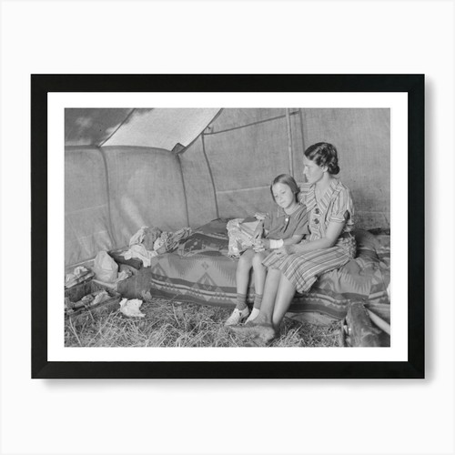 Interior migrant tent - interior,