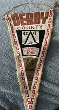 Rare Derby County Football Pennant 1969 2nd Division Champions