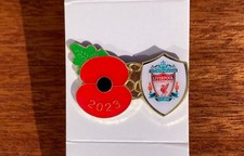 2023 LIVERPOOL FOOTBALL CLUB F.C. POPPIE PIN BADGE THE REDS