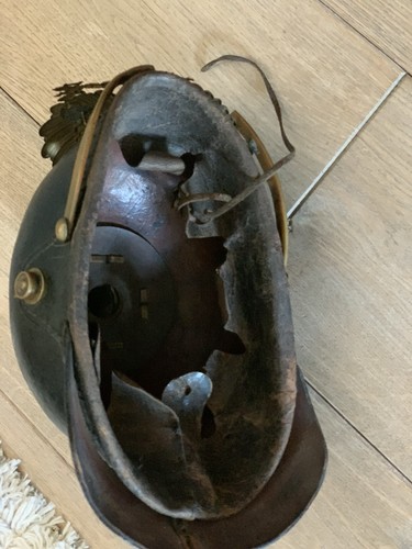 German leather helmet - leather,