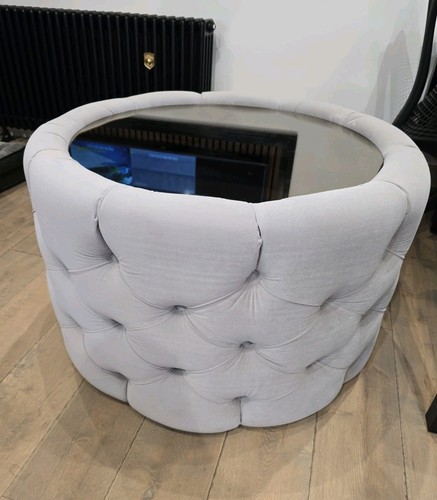 Grey velvet chesterfield - grey,
