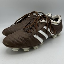 Rare Adidas AdiPure II 2.0 FG Brown Leather Football Cleats Adipure Uk Size 10