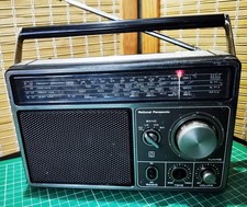 Panasonic RF-1105DLBE Vintage Retro Transistor Radio Shown in Working Order.