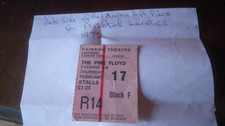 ORIGINAL TICKET STUB PINK