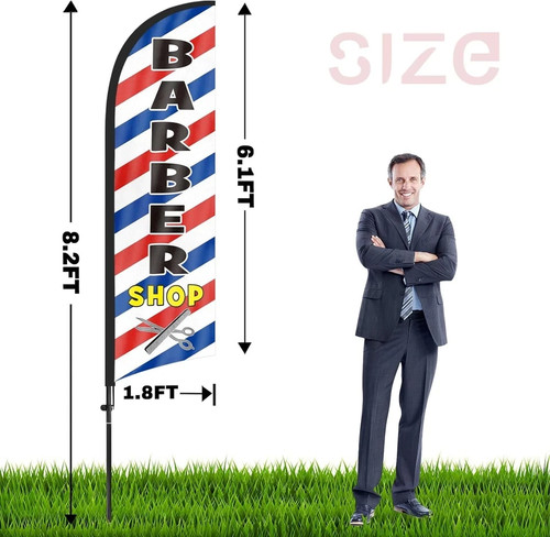 Barber shop feather - barber, 8ft