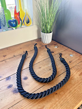 PAIR OF PREMIUM BLUE LAURA ASHLEY THICK ROPE TWIST CURTAIN CORDS TIES TIE BACKS