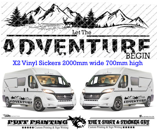 Mountains truck vinyl stickers - mountains,