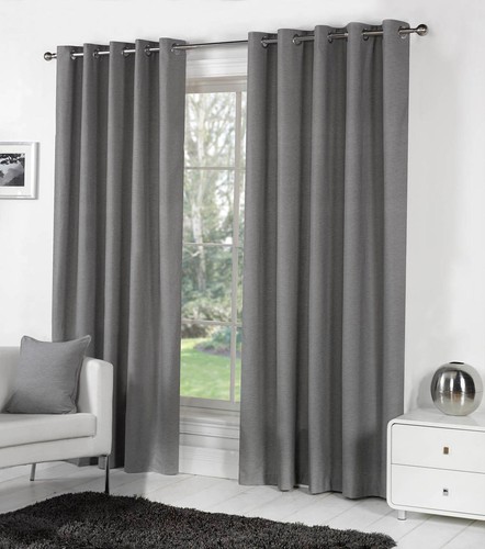 Pair eyelet curtains blackout - ,