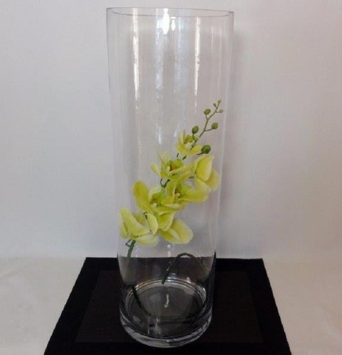 Glass conical vase - , 60x18cm