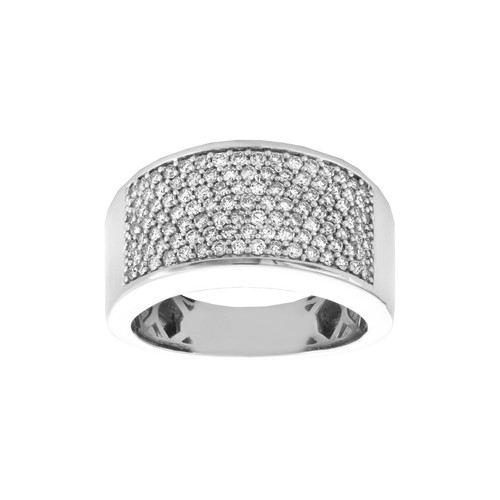 10k white gold men round - gold, men's