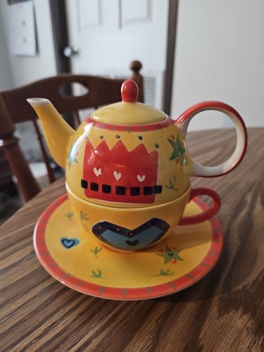Whittard teaset teapot saucer - whittard,