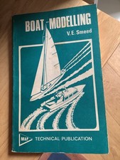 Boat modelling, V.E.Smeed, old book, discolouration to pages, fully useable