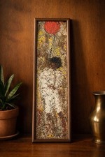 Vintage MCM Textured Fiber Art