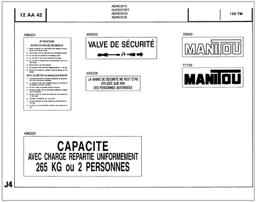 Manitou 120 parts - tm, catalog