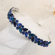 Gem Crystal Leaf Hairband Hair Head Band Headband Hoop Women Girl Retro Bling