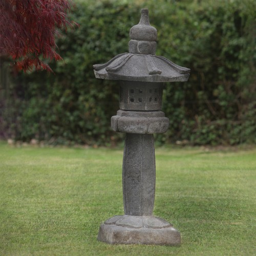 Straight japanese pagoda - pagoda, stone
