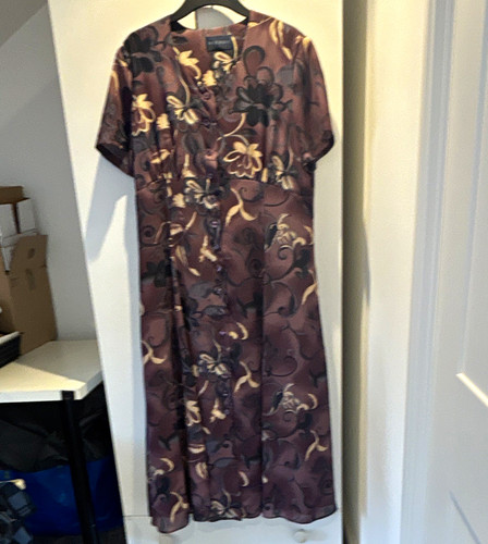 Alexon purple floral chiffon - purple,