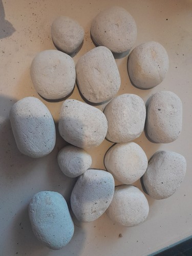Ceramic coal set for - for, pebbles
