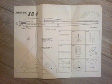 PERFORMANCE KITS XC4 VERY FAST CATAPULT GLIDER PLAN AND INSTRUCTIONS