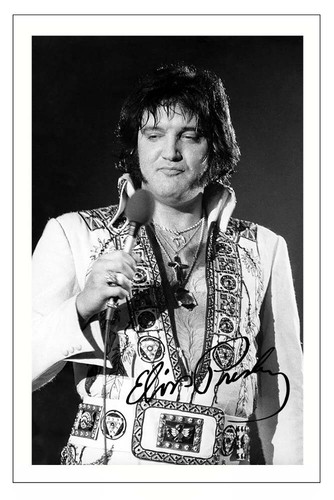 Elvis presley signed photo - presley,
