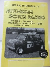 1985 Bodiam Autograss Motor Racing Programme - Hot Rod -Supamods - Mini Rods