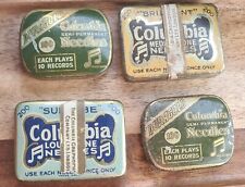 Columbia Gramaphone × 4 Needle Tins  Paper inserts & Needles Collectable tins #7