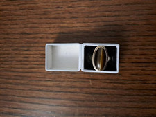 9ct gold ring with tiger's