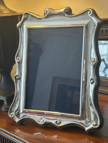 Silver scroll photo - scroll, frame